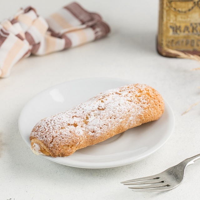 Набор Эклеров Ванильных с кракелюром 2 шт.